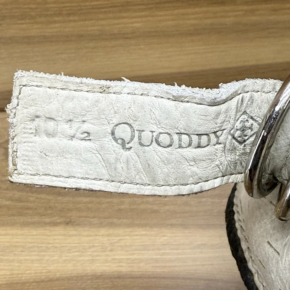 QUODDY Ring Boots Womens 10.5 Cream Leather Shearling Sherpa Fur Lined Crepe